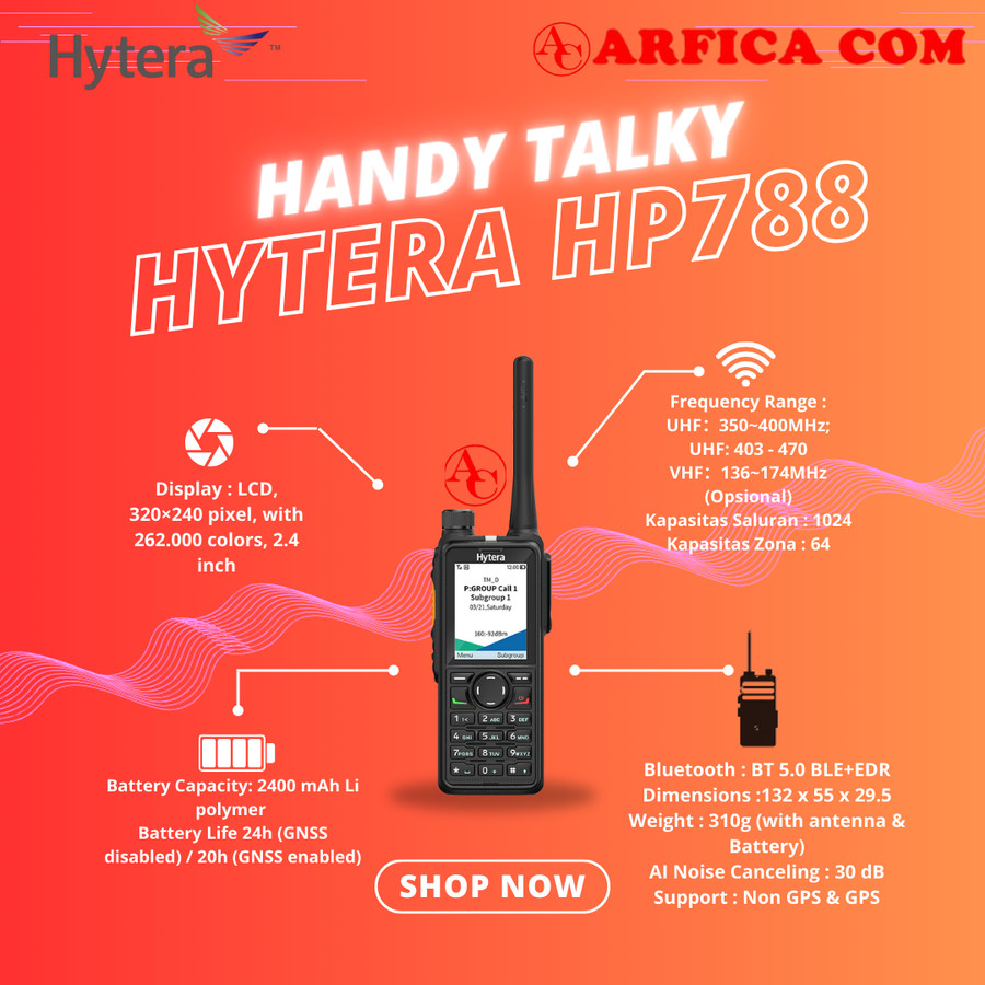 4 HANDY TALKY HYTERA SERI HP TERBAIK
